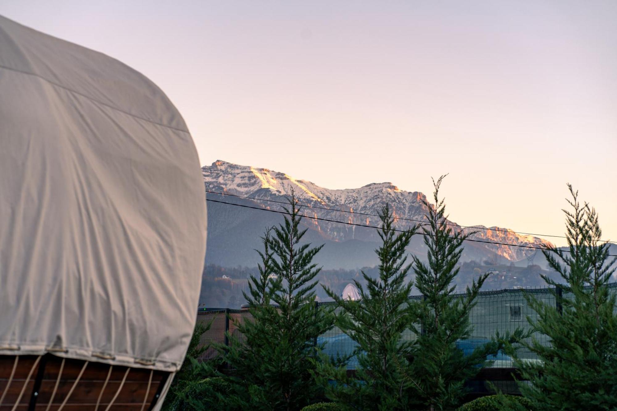 Glamp In Style Pods Resort Бран Екстериор снимка